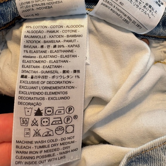 Levi’s Ribcage Straight 32/27 Lightwash - Picture 6 of 10